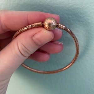 Rose gold pandora bracelet